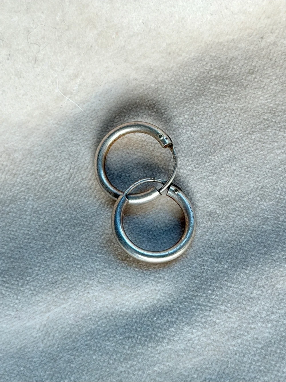 Solid 925 Sterling Silver Hoop Earrings